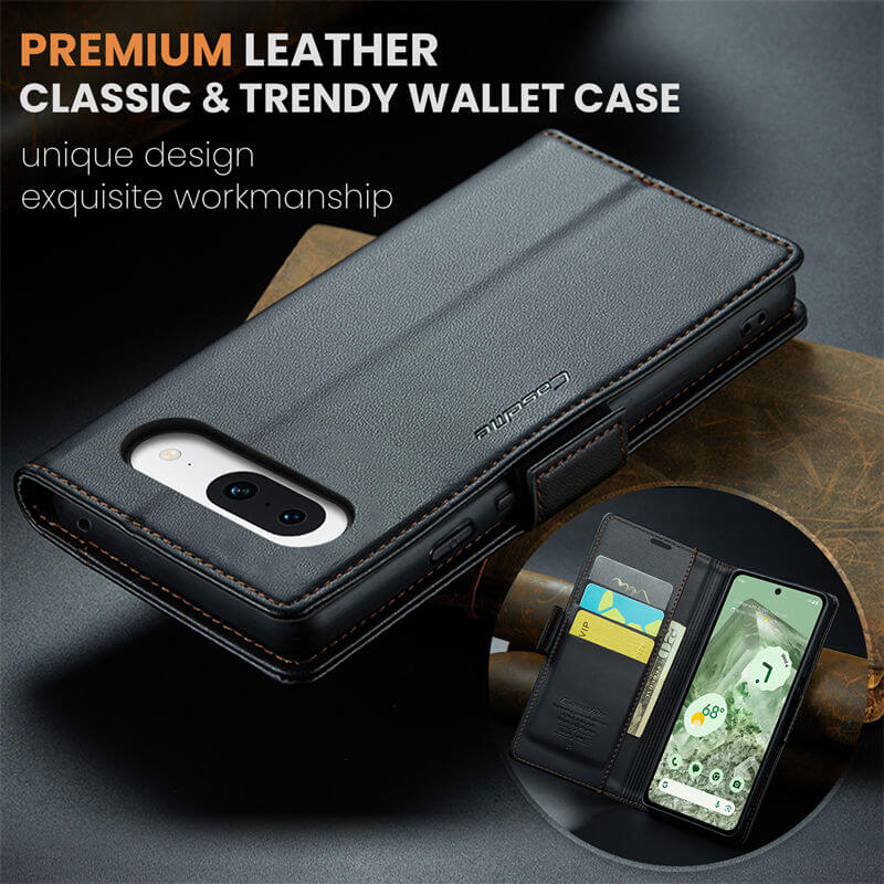 CaseMe Google Pixel 8A Wallet RFID Blocking Case