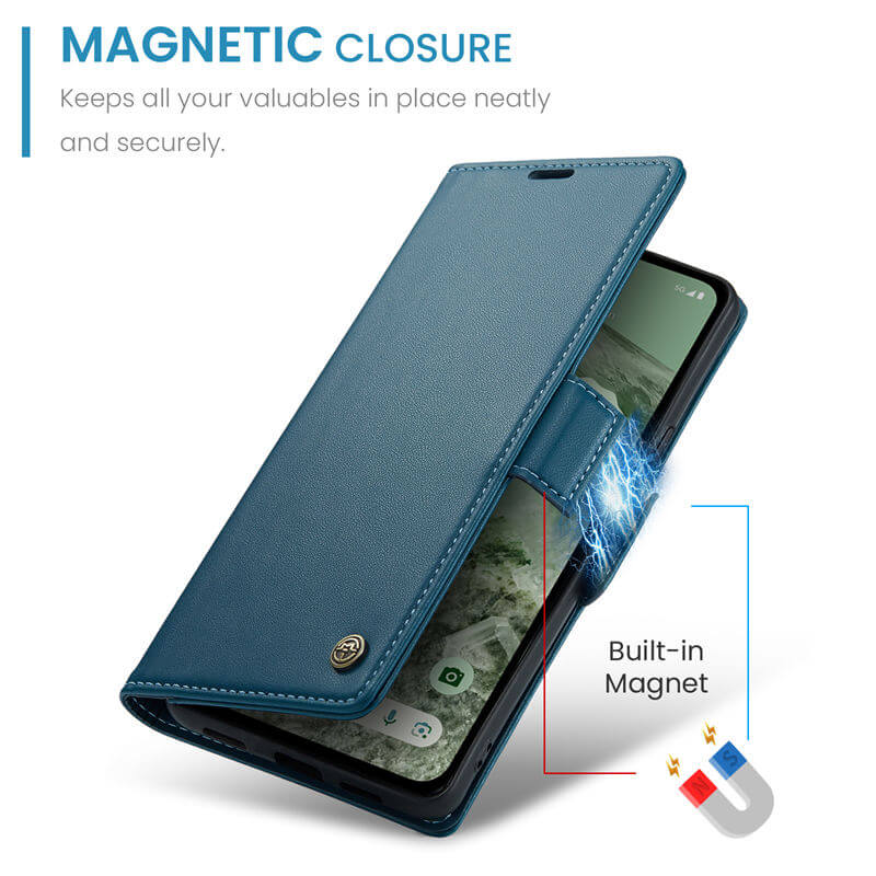 CaseMe Google Pixel 8A Wallet RFID Blocking Case