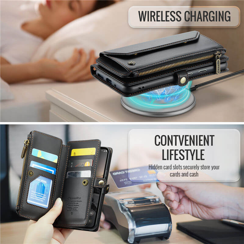 CaseMe Google Pixel 10/10 Pro Wallet RFID Blocking Crossbody Phone Case