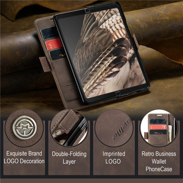 CaseMe Google Pixel Fold Wallet Kickstand Leather Case with Wrist Strap