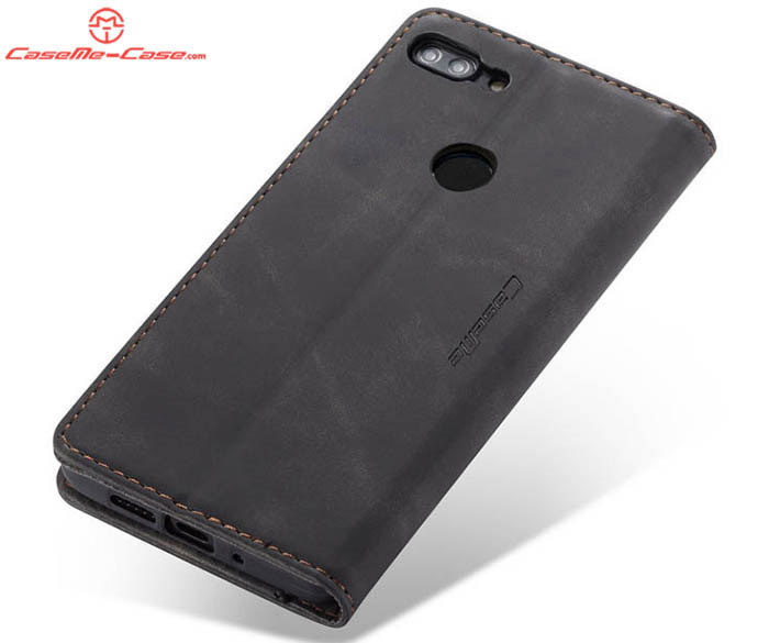 CaseMe Huawei P Smart Retro Wallet Kickstand Magnetic Flip Leather Case