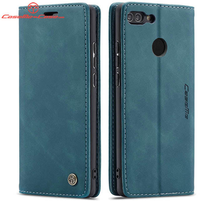 CaseMe Huawei P Smart Retro Wallet Kickstand Magnetic Flip Leather Case