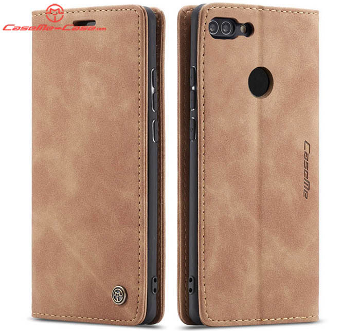 CaseMe Huawei P Smart Retro Wallet Kickstand Magnetic Flip Leather Case