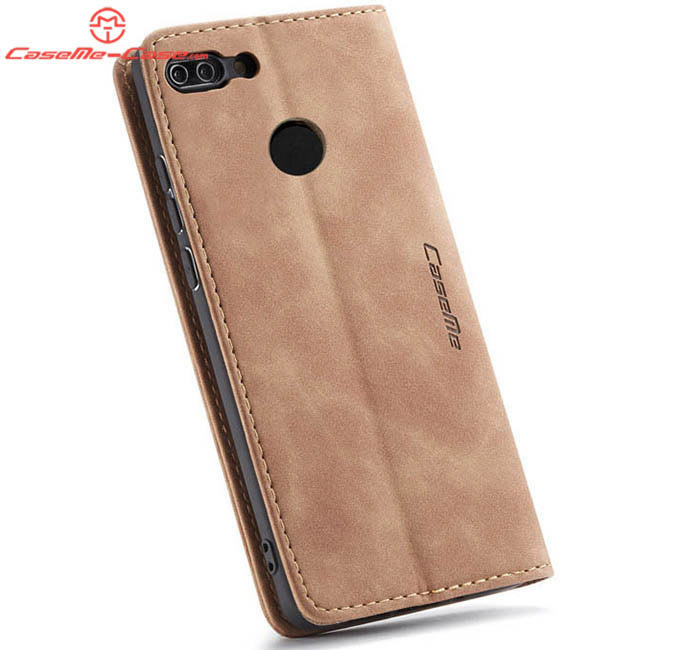 CaseMe Huawei P Smart Retro Wallet Kickstand Magnetic Flip Leather Case