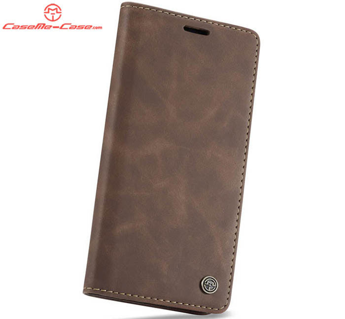 CaseMe Huawei P Smart Retro Wallet Kickstand Magnetic Flip Leather Case