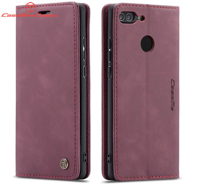 CaseMe Huawei P Smart Retro Wallet Kickstand Magnetic Flip Leather Case