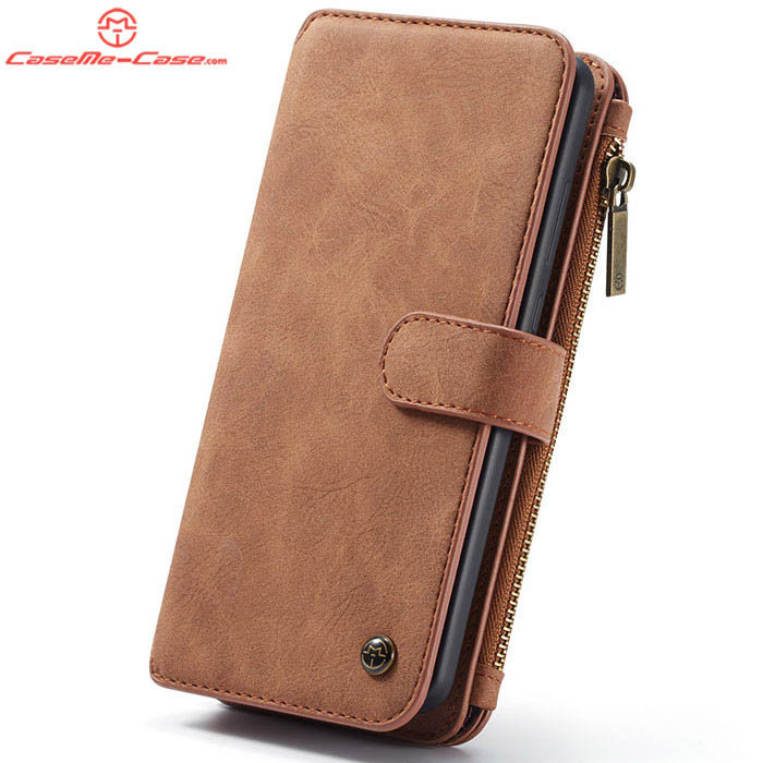 CaseMe Huawei Mate 20 Zipper Wallet Magnetic Detachable 2 in 1 Folio Flip Case