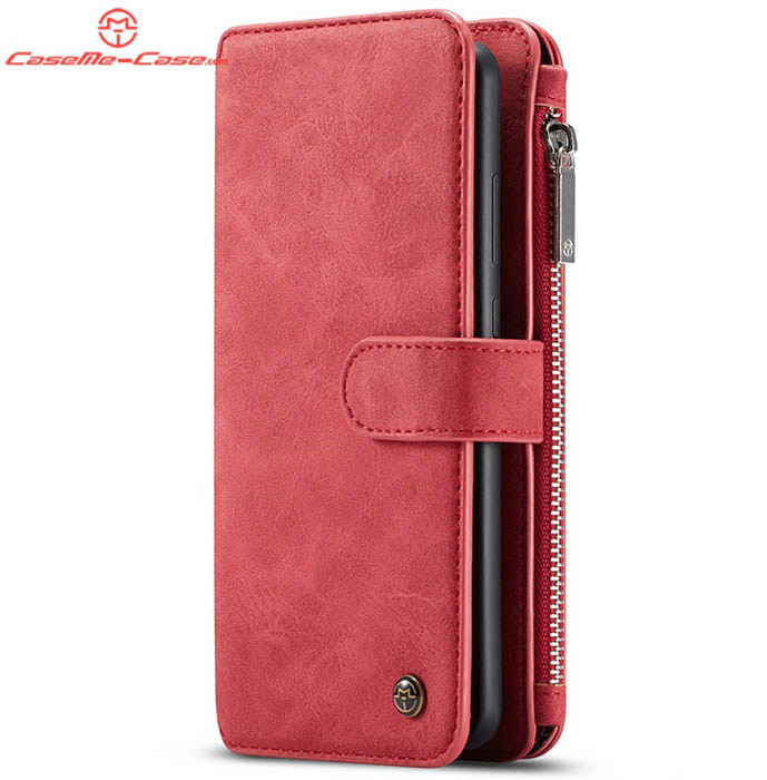 CaseMe Huawei Mate 20 Zipper Wallet Magnetic Detachable 2 in 1 Folio Flip Case