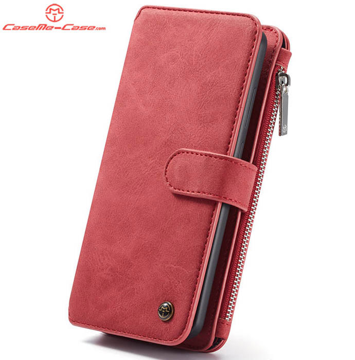 CaseMe Huawei Mate 20 Zipper Wallet Magnetic Detachable 2 in 1 Folio Flip Case