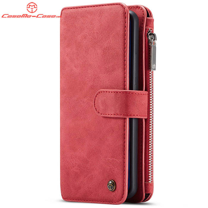 CaseMe Huawei Mate 20 Pro Zipper Wallet Magnetic Detachable 2 in 1 Folio Flip Case