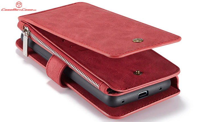 CaseMe Huawei Mate 20 Pro Zipper Wallet Magnetic Detachable 2 in 1 Folio Flip Case