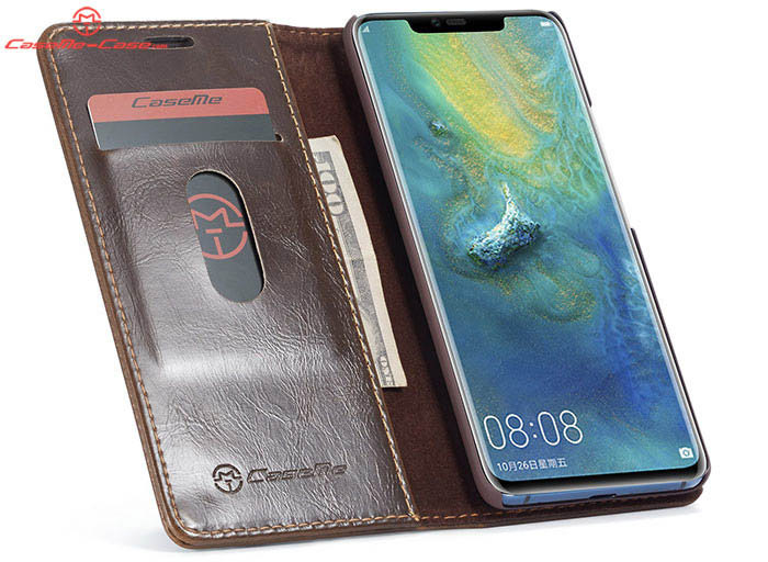 CaseMe Huawei Mate 20 Pro Magnetic Flip Wallet Stand Case