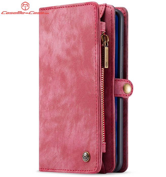 CaseMe Huawei Mate 20 Pro Zipper Wallet Magnetic Detachable 2 in 1 Folio Case