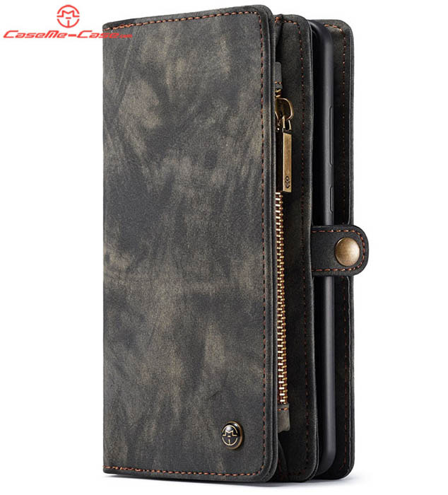 CaseMe Huawei Mate 20 Zipper Wallet Magnetic Detachable 2 in 1 Folio Case