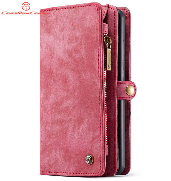 CaseMe Huawei Mate 20 Zipper Wallet Magnetic Detachable 2 in 1 Folio Case