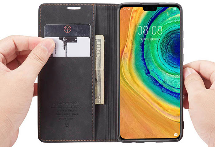 CaseMe Huawei Mate 30 Wallet Kickstand Magnetic Flip Leather Case