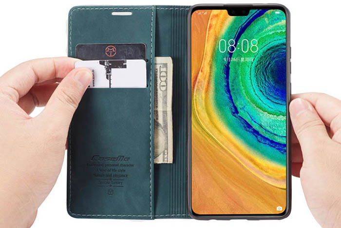 CaseMe Huawei Mate 30 Wallet Kickstand Magnetic Flip Leather Case