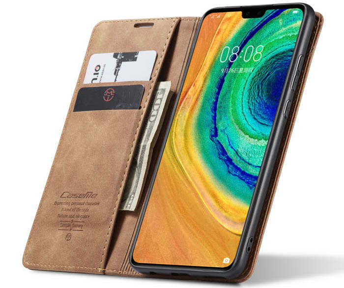 CaseMe Huawei Mate 30 Wallet Kickstand Magnetic Flip Leather Case