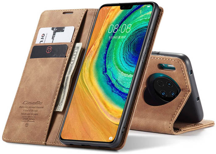 CaseMe Huawei Mate 30 Wallet Kickstand Magnetic Flip Leather Case