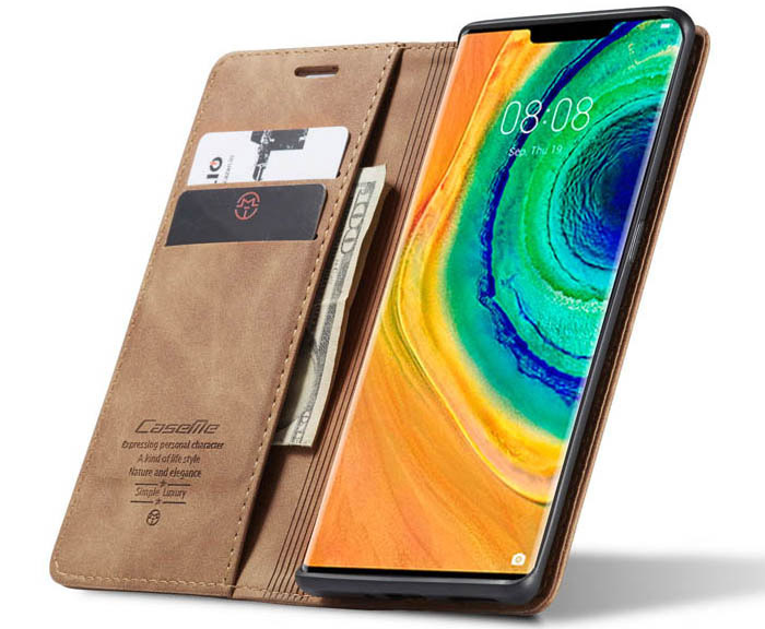 CaseMe Huawei Mate 30 Pro Wallet Kickstand Magnetic Flip Leather Case