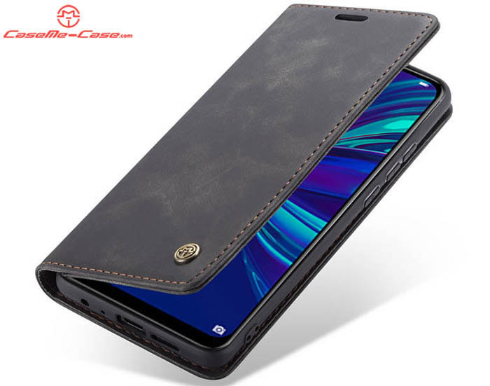 CaseMe Huawei P Smart 2019 Retro Wallet Kickstand Magnetic Flip Leather Case