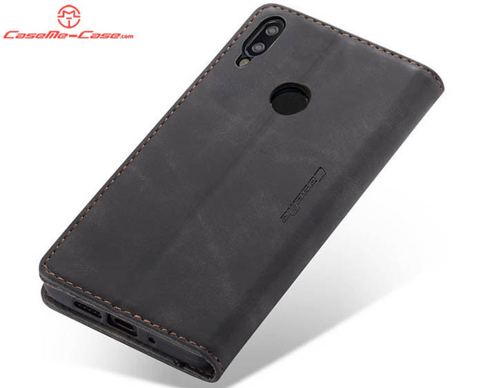 CaseMe Huawei P Smart 2019 Retro Wallet Kickstand Magnetic Flip Leather Case