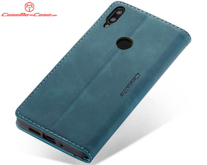 CaseMe Huawei P Smart 2019 Retro Wallet Kickstand Magnetic Flip Leather Case