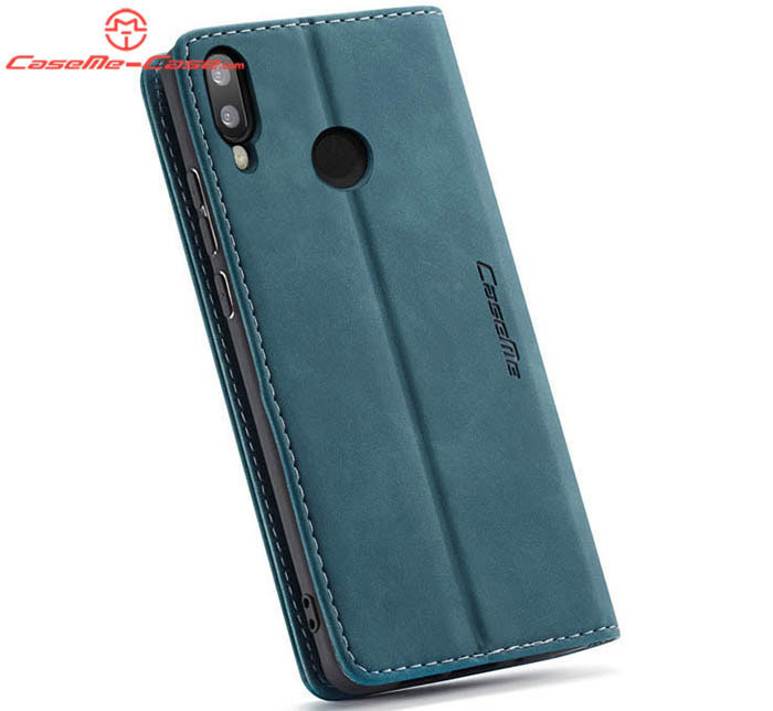 CaseMe Huawei P Smart 2019 Retro Wallet Kickstand Magnetic Flip Leather Case