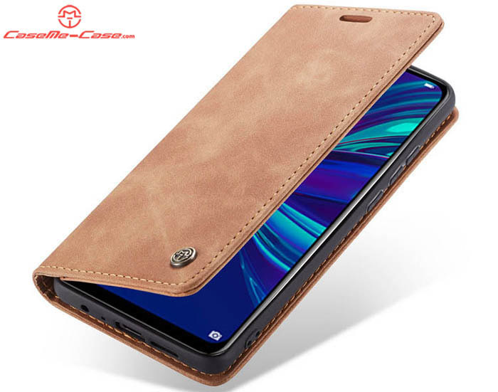 CaseMe Huawei P Smart 2019 Retro Wallet Kickstand Magnetic Flip Leather Case