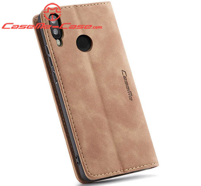 CaseMe Huawei P Smart 2019 Retro Wallet Kickstand Magnetic Flip Leather Case