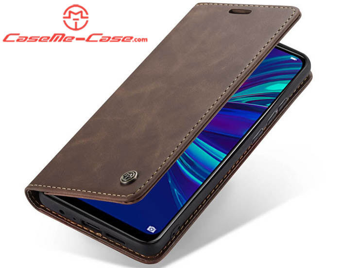 CaseMe Huawei P Smart 2019 Retro Wallet Kickstand Magnetic Flip Leather Case