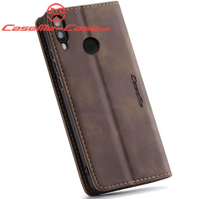 CaseMe Huawei P Smart 2019 Retro Wallet Kickstand Magnetic Flip Leather Case