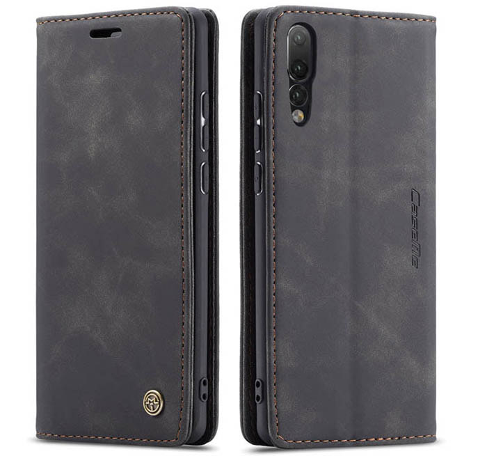 CaseMe Huawei P20 Pro Retro Wallet Kickstand Magnetic Flip Leather Case