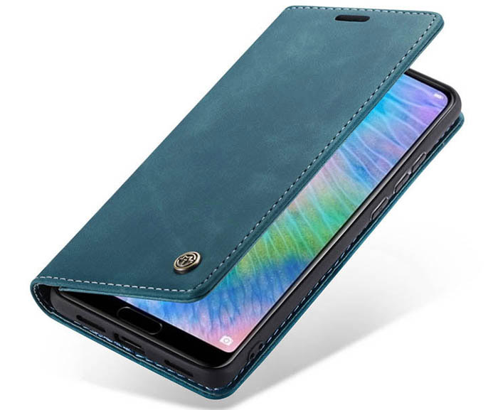 CaseMe Huawei P20 Pro Retro Wallet Kickstand Magnetic Flip Leather Case