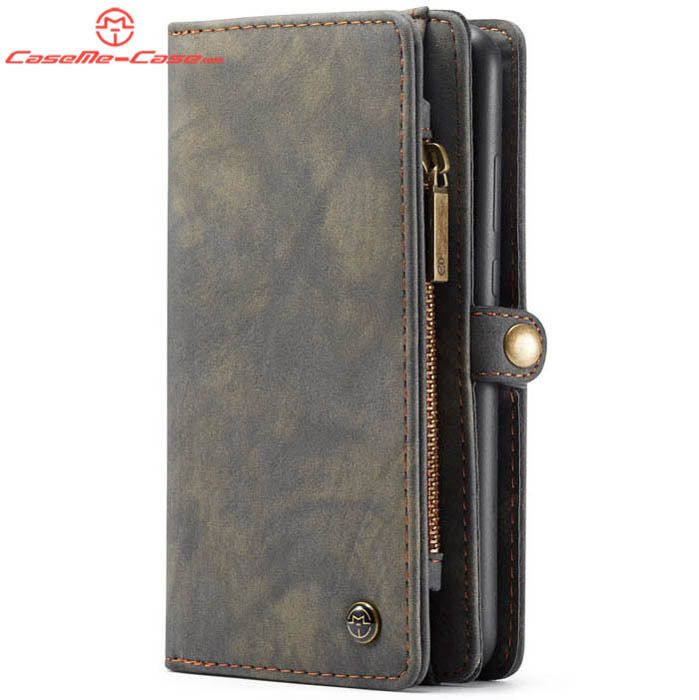 CaseMe Huawei P30 Lite Zipper Wallet Magnetic Detachable 2 in 1 Folio Case