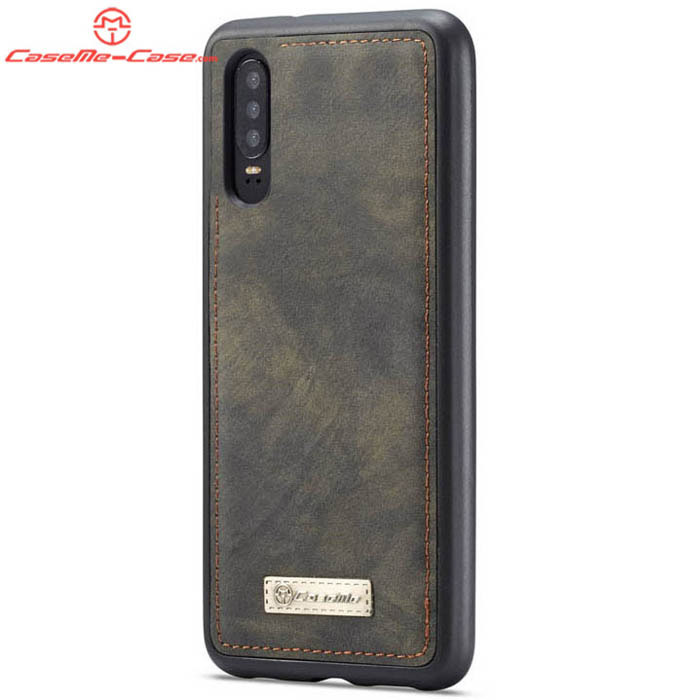 CaseMe Huawei P30 Zipper Wallet Magnetic Detachable 2 in 1 Folio Case