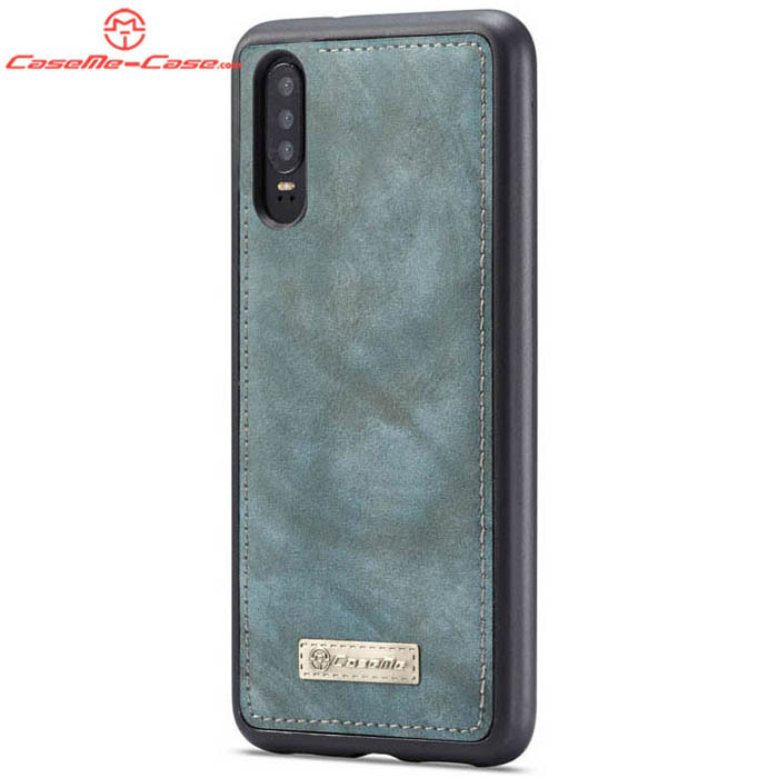 CaseMe Huawei P30 Zipper Wallet Magnetic Detachable 2 in 1 Folio Case