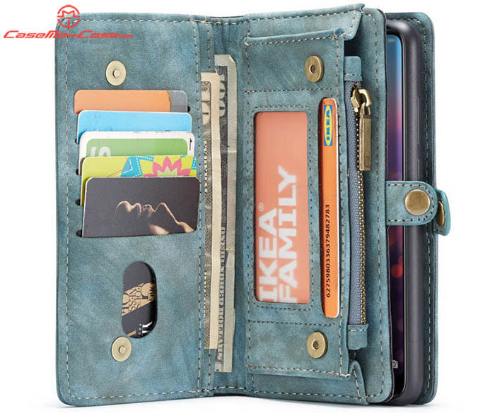 CaseMe Huawei P30 Lite Zipper Wallet Magnetic Detachable 2 in 1 Folio Case