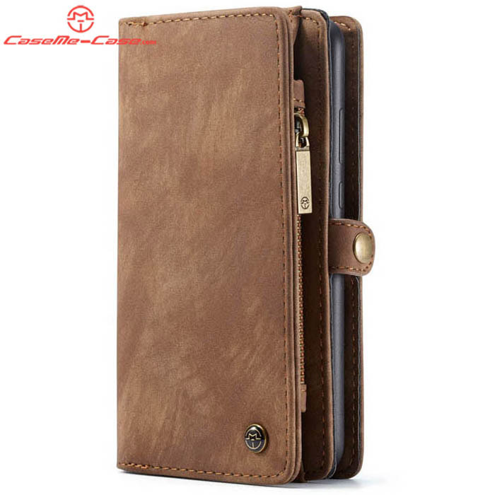 CaseMe Huawei P30 Zipper Wallet Magnetic Detachable 2 in 1 Folio Case