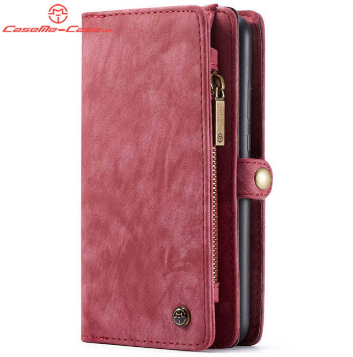 CaseMe Huawei P30 Zipper Wallet Magnetic Detachable 2 in 1 Folio Case