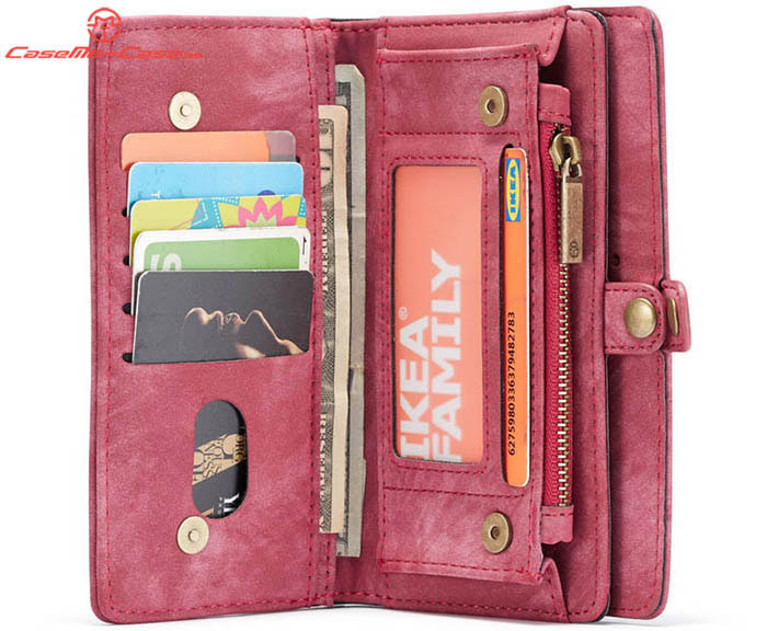 CaseMe Huawei P30 Lite Zipper Wallet Magnetic Detachable 2 in 1 Folio Case