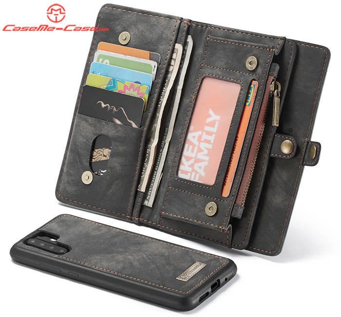CaseMe Huawei P30 Pro Zipper Wallet Magnetic Detachable 2 in 1 Folio Case