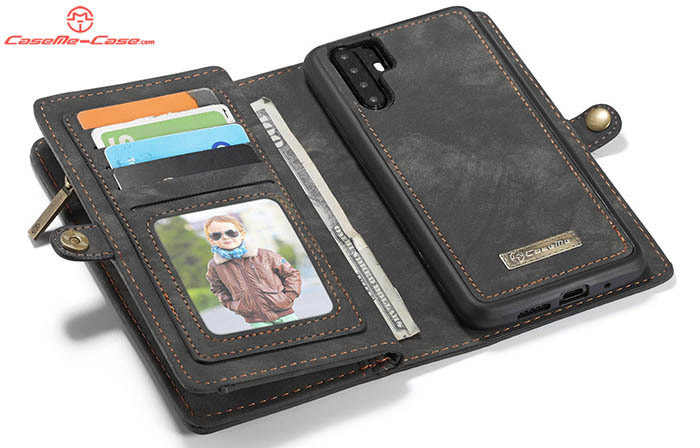CaseMe Huawei P30 Pro Zipper Wallet Magnetic Detachable 2 in 1 Folio Case