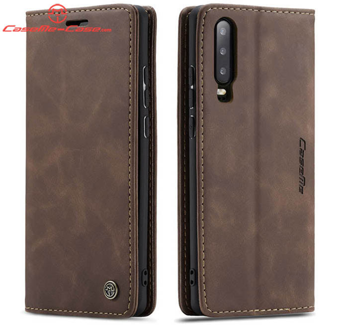 CaseMe Huawei P30 Retro Wallet Kickstand Magnetic Flip Leather Case