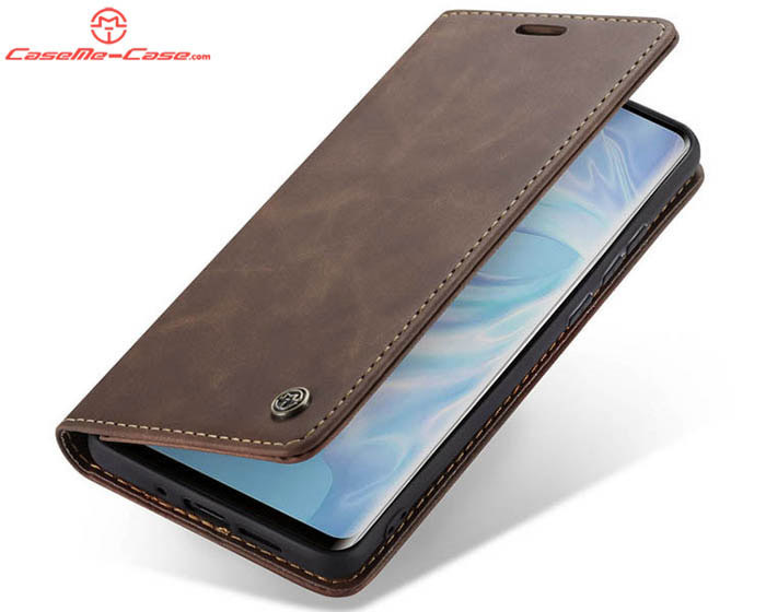 CaseMe Huawei P30 Retro Wallet Kickstand Magnetic Flip Leather Case