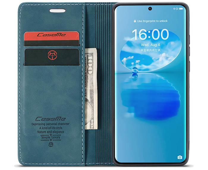 CaseMe Huawei P50 Pro Wallet Kickstand Magnetic Flip Leather Case