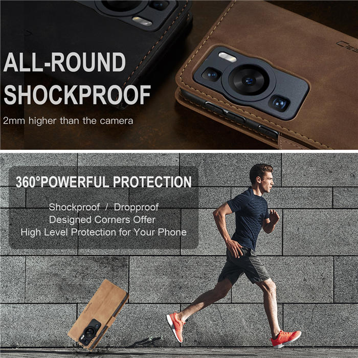 CaseMe Huawei P60 Wallet Suede Leather Case