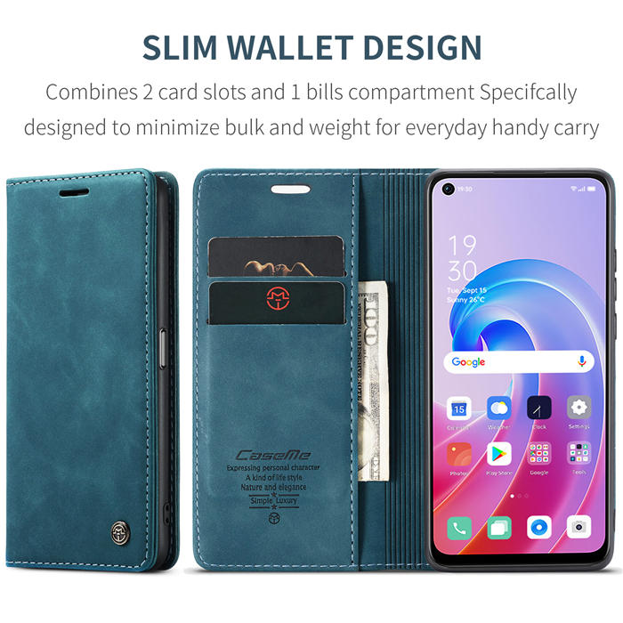 CaseMe OPPO K10 4G/OPPO A36 4G Wallet Suede Leather Case