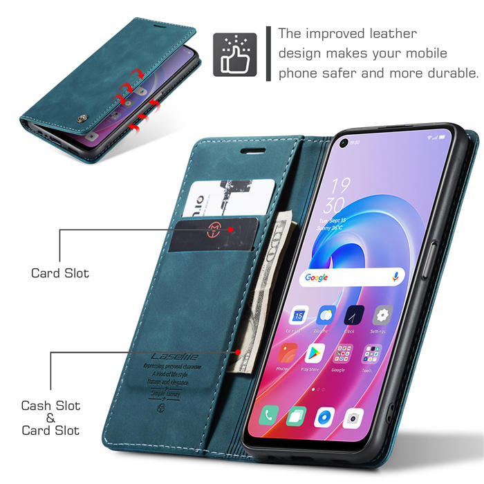 CaseMe OPPO K10 4G/OPPO A36 4G Wallet Suede Leather Case