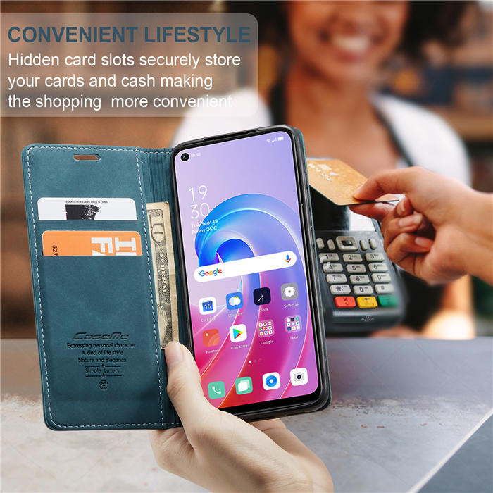 CaseMe OPPO K10 4G/OPPO A36 4G Wallet Suede Leather Case